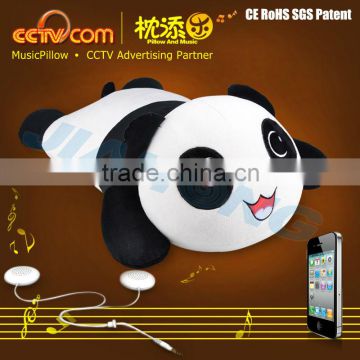 Fancy Creative corporate Gifts! !Washable Plush Tare Panda Music Cushion Pillow CE SGS ROHS