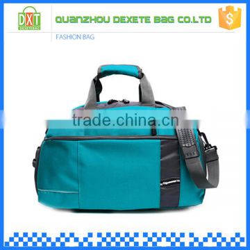 Outdoor sports waterproof nylon travel bag with shoe compartment