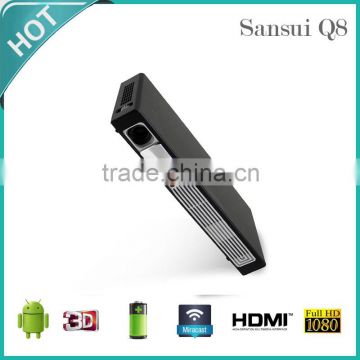 2016 SANSUI LED 3D projector supporting wifi android 3d