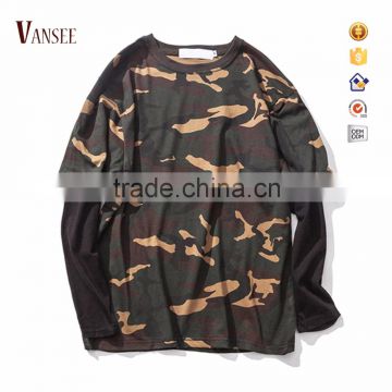 long sleeve camouflage t shirt camo sweatshirt without hood
