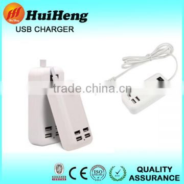 Hot-sales travel 4 port desktop usb wall charger mobile solar charger