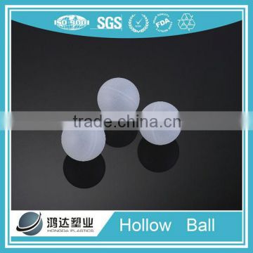 Plastic hollow ball for waste gas purification