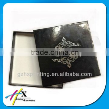 Hot Stamping Flat Gift Packaging Paper Box For Jewelry Gift
