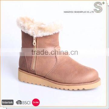 Wholesale customized good quality women flat snow boots