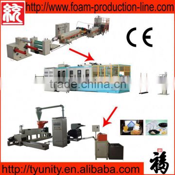 7 layers co-extrusion pe ps lunch box production line