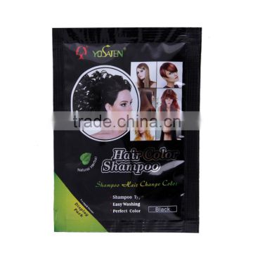 Fashion Design Hot sale Natural Color hair Dye Cream black hair shampoo