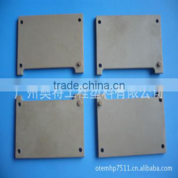 Injection PEEK plastic parts/mould manufacturer injection high temperature wear-resisting PEEK plastic square chip