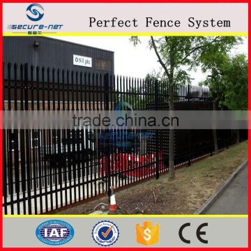 powder coated steel palisade fencing europe style fence