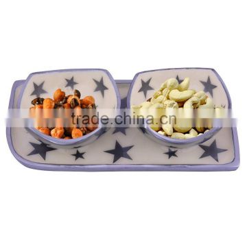 Enamel Aluminium Set, Dry Fruits & Snacks Bowl