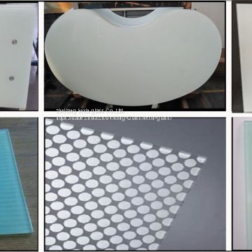 the SGCC  CE CSI ceritification of printed toughened glass for table top