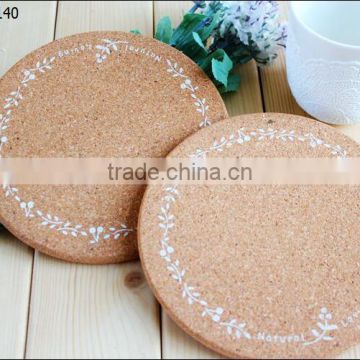 Japanese style cork printing pot pad Coasters Placemat