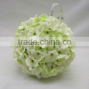 white hydrangea ball for wedding decoration