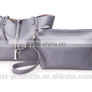 Reversible ladies shoulder bag 2 in 1 handbag 2016 Guangzhou handbag manufacturer