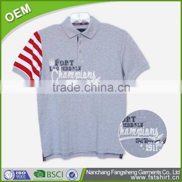 Fashion design men's custom polo shirts printing