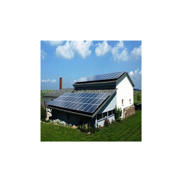 Slope metal roof solar power roof system mounting