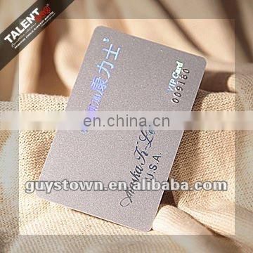 Custom Printed Stamping Laser Gold Foil Plastic VIP IC ID Smart Card Supplier