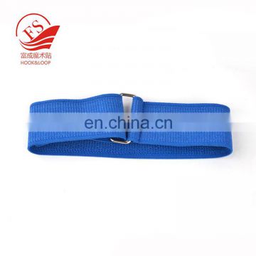 Custom colors  2" width Buckle elasticated hook and loop straps with logo painting