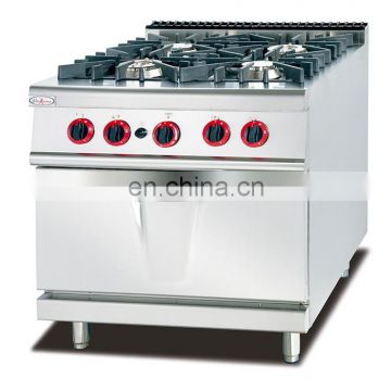 Electric 4-Burner Gas Cooking Range Oven