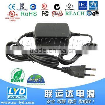 Constant Voltage AC to DC 12v 24v 48v laptop power adaptor with CE UL FCC ROHS KC