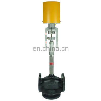 printing and dyeing industry Heat transfer oil steam electric three-way temperature control proportional control valve