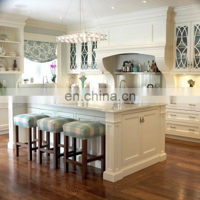 2021 new design Furniture customized Modern kitchen unit America solid wood kitchen cabinets