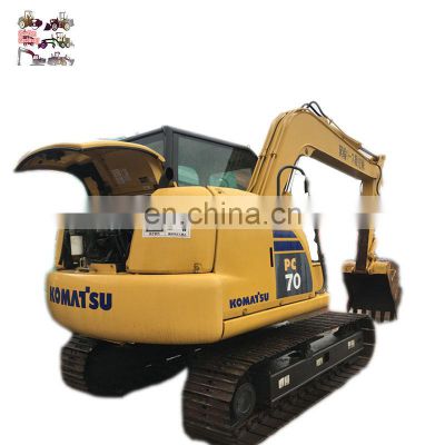 Used Japan made Komatsu PC70-8 crawler excavator, Komatsu 7 ton mini digger cheap and excellent price low