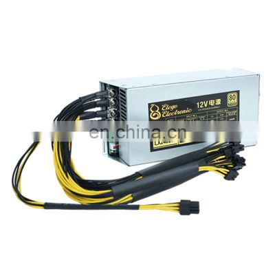 Oem 12v Input 2000w 24pin Atx Power Supply For Graphics Cards