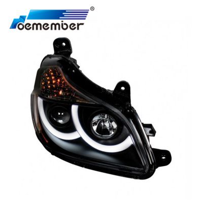 OE Member P54-6103-11000-R Black Version Head Lamp-R With Bulbs Truck Body Parts Headlight P54610311000 For KENWORTH T680