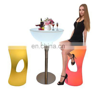outdoor patio counter chair /Waterproof Modern Home Bar Event Table and Chairs Rgb Light Up Bar Stool Chair Sofa Set Furniture