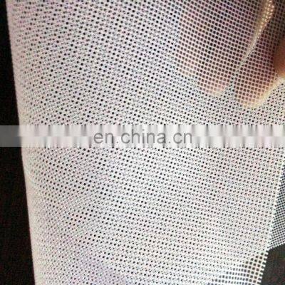 Durable PVC Polyester Mesh Fabric Vinyl Coated for making Outdoor Mesh Banner