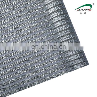 135 gsm   95% shade rating of sliver color of aluminum sun shade mesh