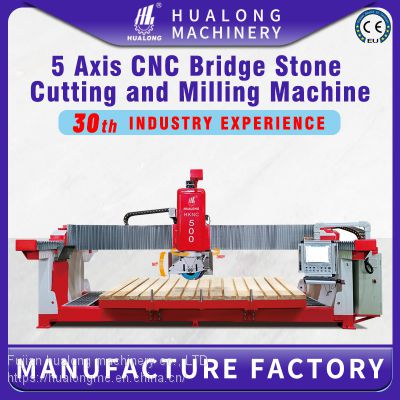 Hualong machinery  HKNC-500 Hot Sale automatic bridge saw machine with Brand New 4axis Cnc Cutting Function in Middle East