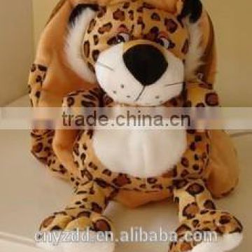 plush leopard shoulders Bags/ powful plush animals bags