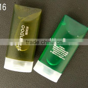 disposable shampoo in bottle