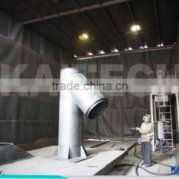 Sand Blasting Room with high effiency recycled system