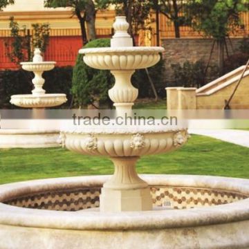 Hand Carving Large Natural Marble Stone Water Fountain