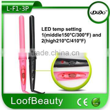 led lcd tempreture display hair rollers with 3 or 5 sizes