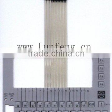 Customize Tactile membrane keypad with transparent window