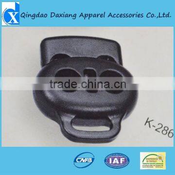 High quality coated silver plastic cord stopper
