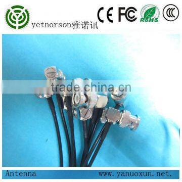Yetnorson antenna extension cable RG 174 cable with BNC right angle male to BNC right angle male