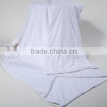 white 100% polyester bleached fabric