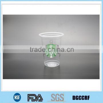 500ml plastic PP cup printed by customer/disposable