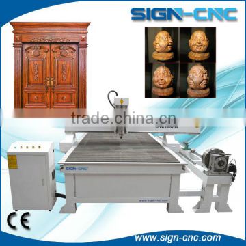 3d carving 4-axis wood cnc router machine 1325