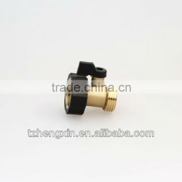 one-way brass hose connector with vavle