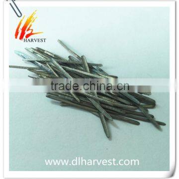 Melt extracted stainless steel fibers for concrete reinforcement