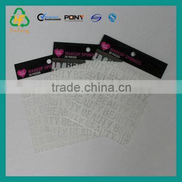 transparent polypropylene header bag