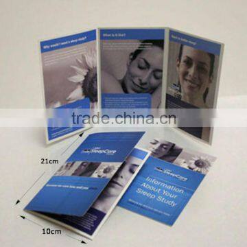 custom folded flyer / leaftlet print / brochure printing