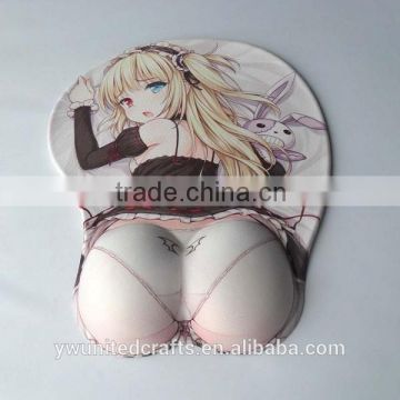 Fashionable sexy girl cartoon pictures rubber mouse mat