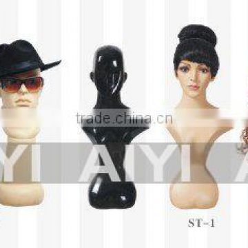 hat /Wig display mannequin head chrome/skin
