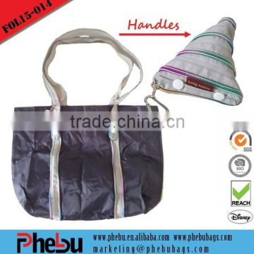 custom design folded shopping bags(FOL15-014)